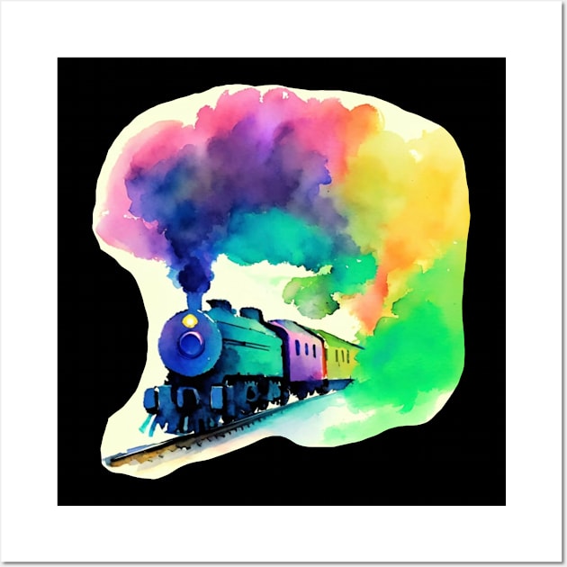 Locomotive Train Wall Art by swagmaven